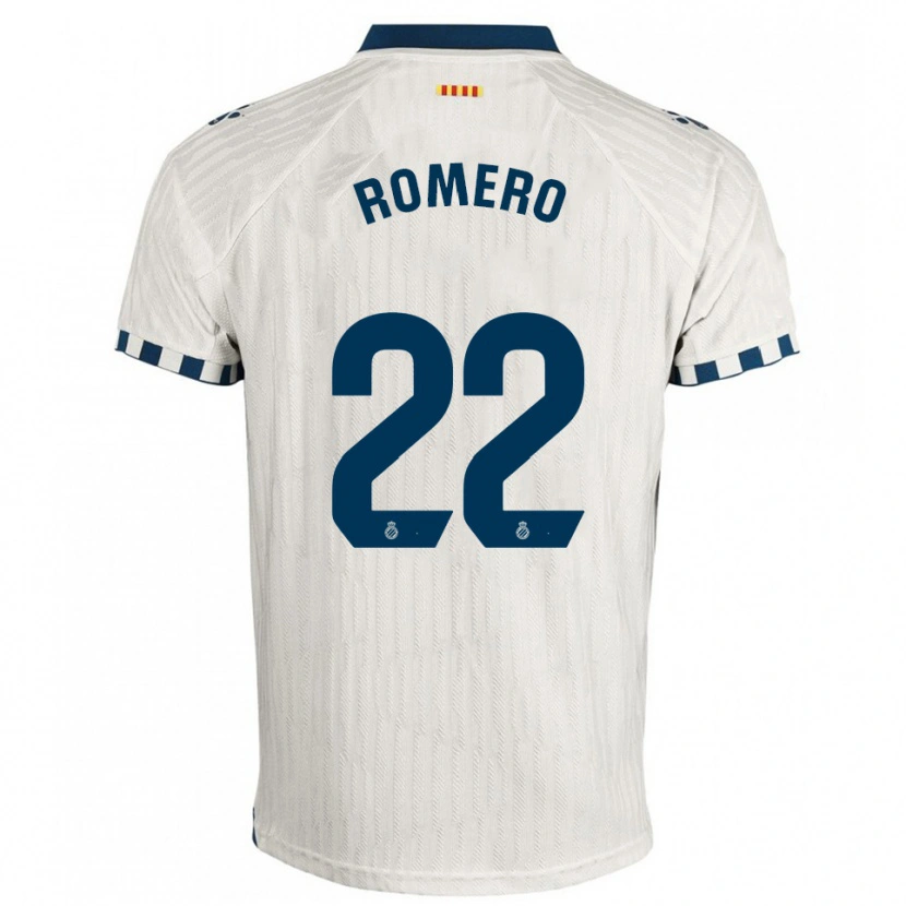 Danxen Kinderen Carlos Romero #22 Wit Blauw Uitshirt Uittenue 2025/26 T-Shirt