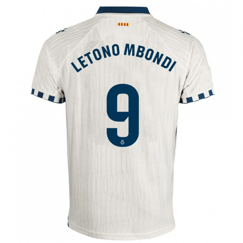 Danxen Kinderen Christ-Emmanuel Letono Mbondi #9 Wit Blauw Uitshirt Uittenue 2025/26 T-Shirt