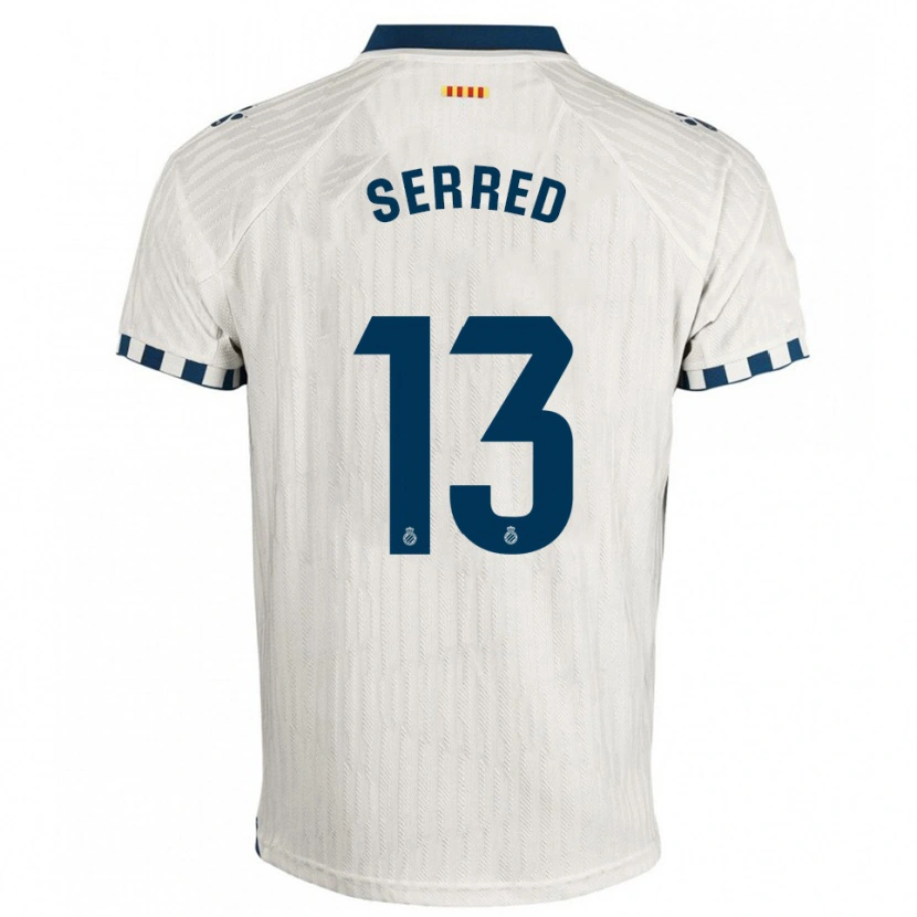 Danxen Kinderen Llorenç Serred #13 Wit Blauw Uitshirt Uittenue 2025/26 T-Shirt