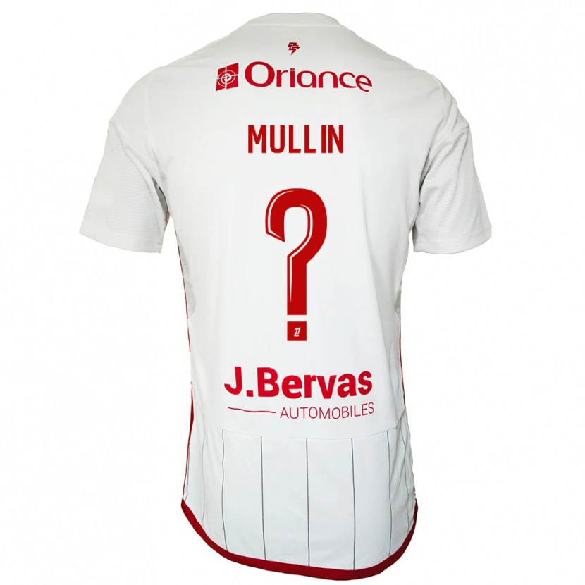 Danxen Kinderen Jamaal Mullin #0 Wit Rood Uitshirt Uittenue 2025/26 T-Shirt