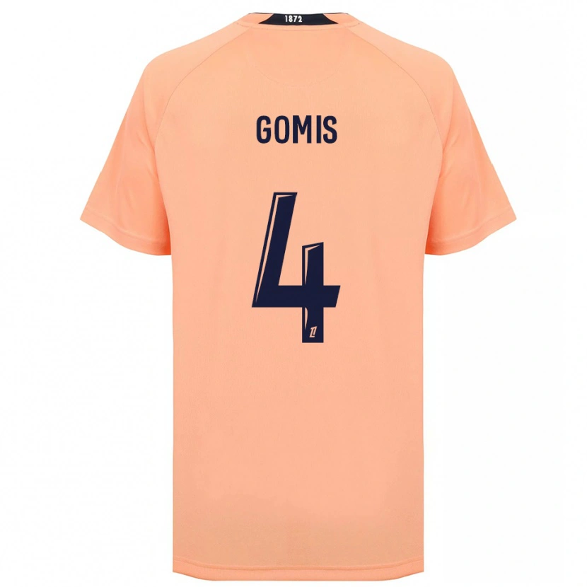 Danxen Kinderen Georges Gomis #4 Oranje Marineblauw Uitshirt Uittenue 2025/26 T-Shirt