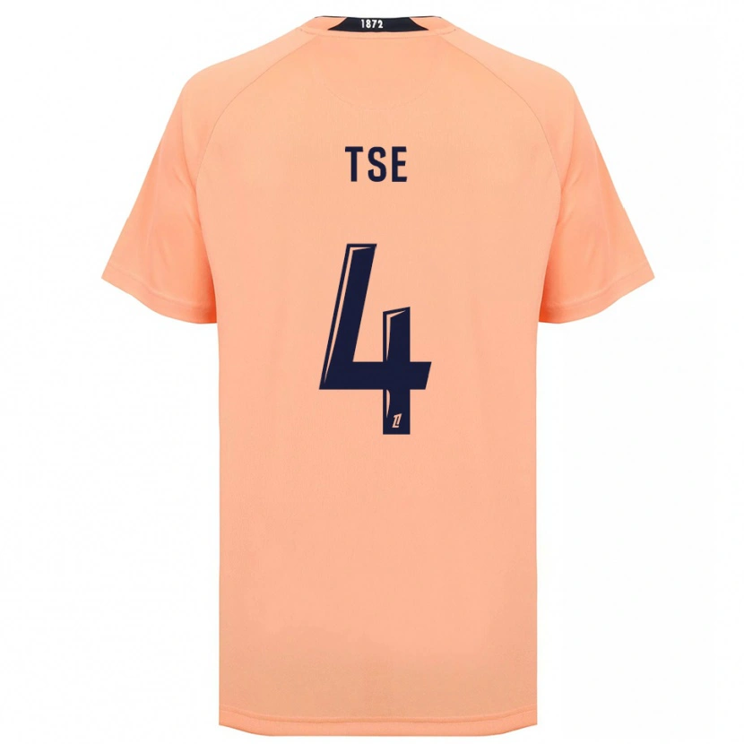 Danxen Kinderen Élisabeth Tsé #4 Oranje Marineblauw Uitshirt Uittenue 2025/26 T-Shirt