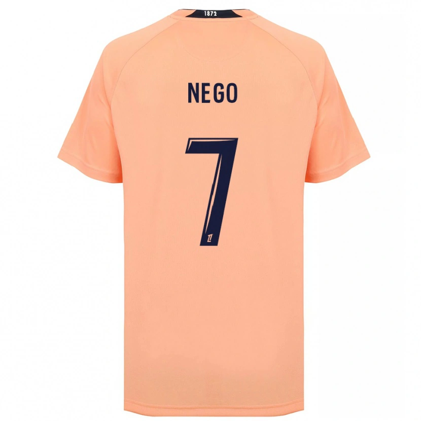 Danxen Kinderen Loïc Nego #7 Oranje Marineblauw Uitshirt Uittenue 2025/26 T-Shirt