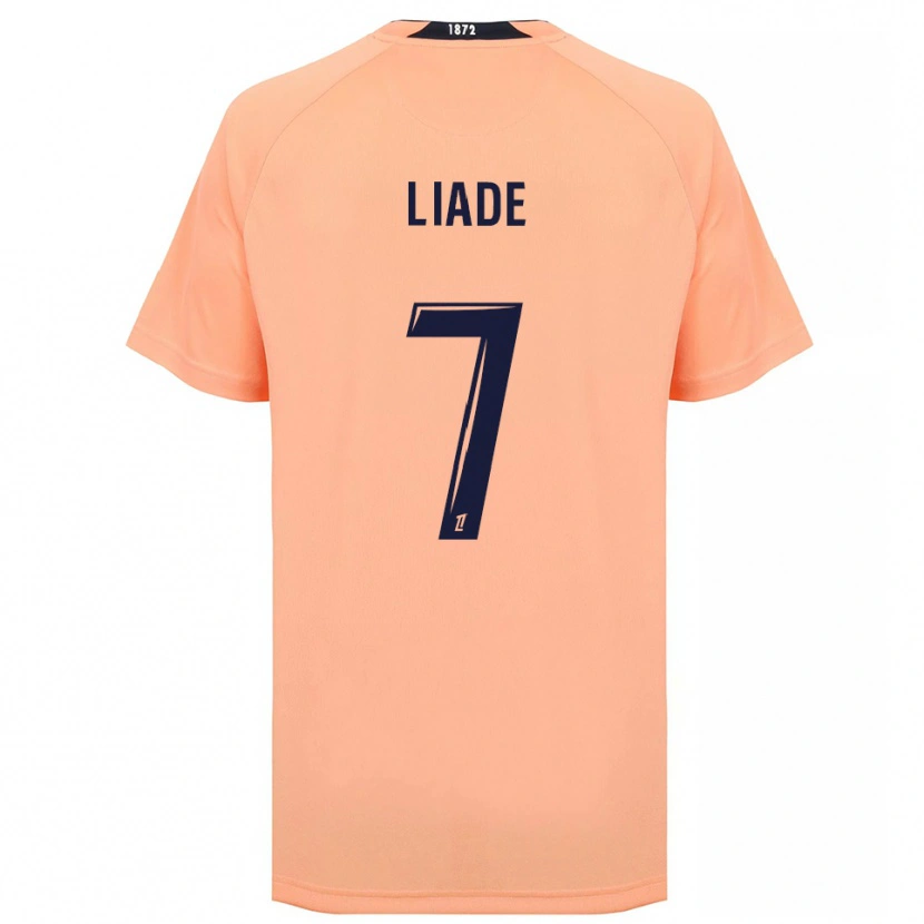 Danxen Kinderen Noah Liadé #7 Oranje Marineblauw Uitshirt Uittenue 2025/26 T-Shirt