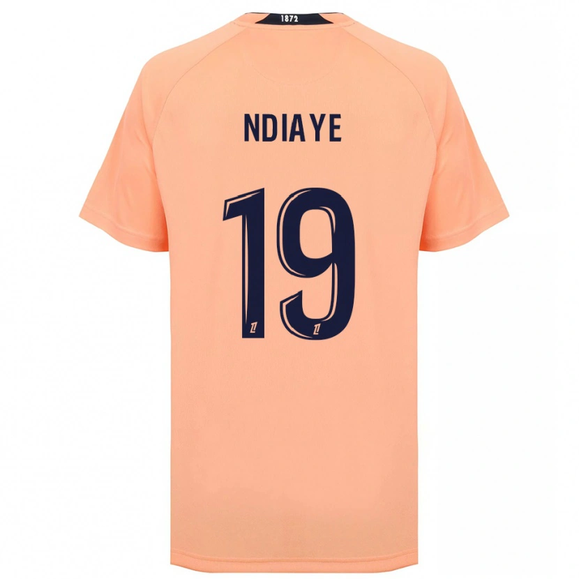 Danxen Kinderen Rassoul Ndiaye #19 Oranje Marineblauw Uitshirt Uittenue 2025/26 T-Shirt