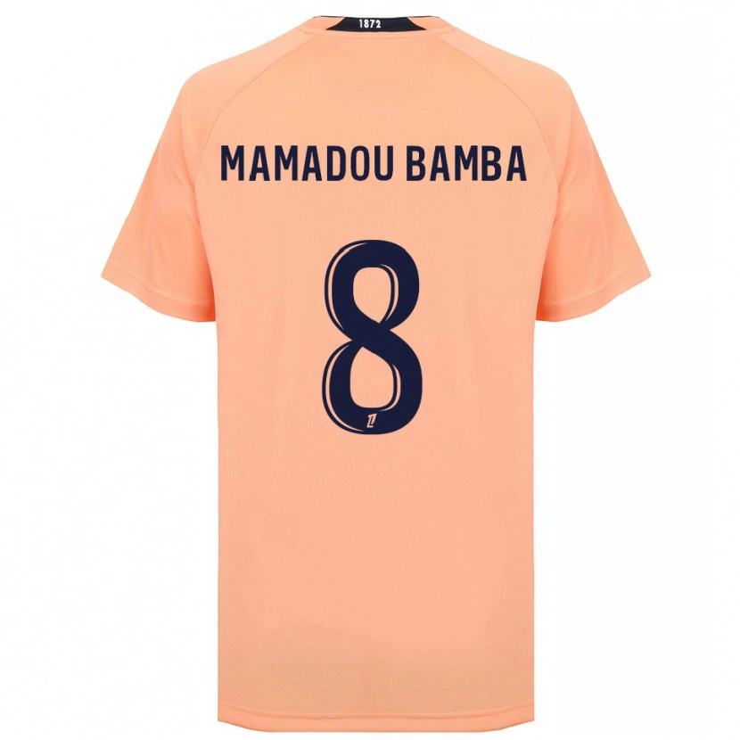 Danxen Kinderen Ben Mamadou Bamba #8 Oranje Marineblauw Uitshirt Uittenue 2025/26 T-Shirt