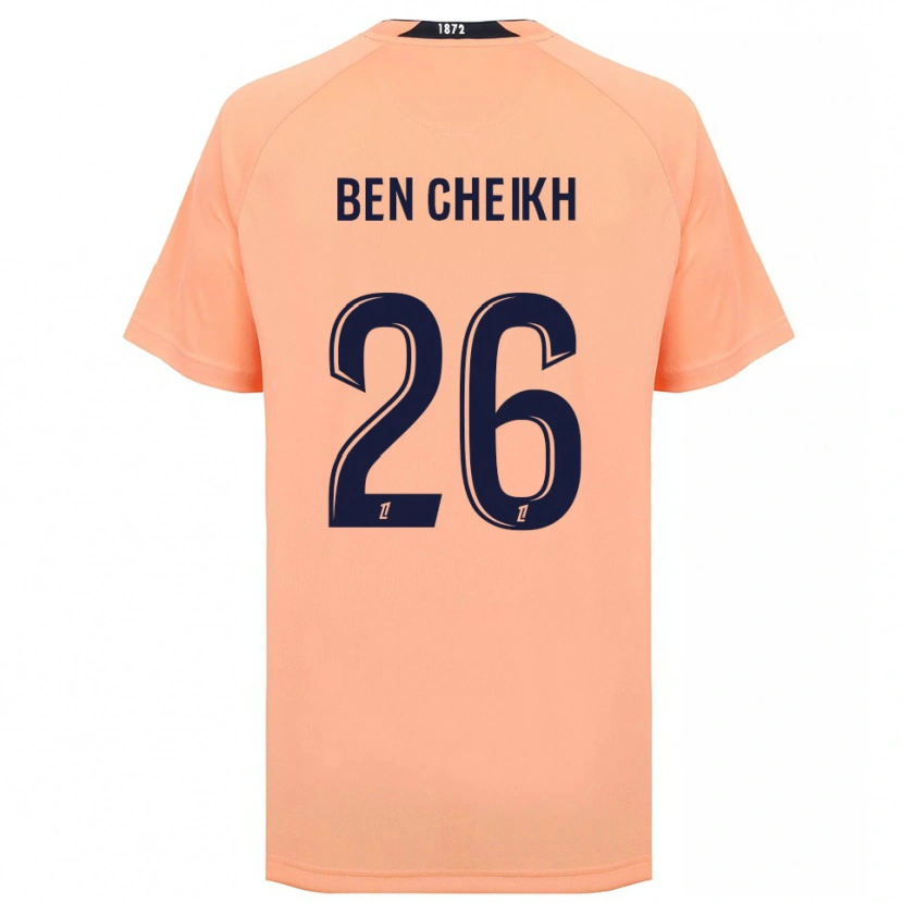 Danxen Kinderen Ayman Ben Cheikh #26 Oranje Marineblauw Uitshirt Uittenue 2025/26 T-Shirt