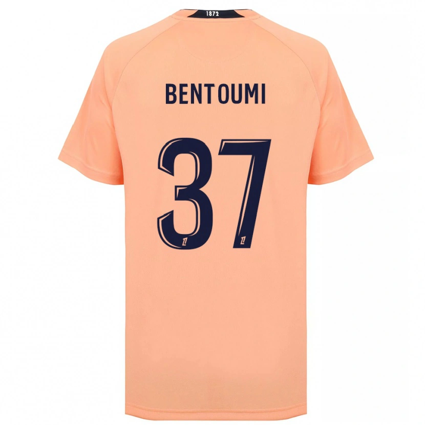 Danxen Kinderen Mokrane Bentoumi #37 Oranje Marineblauw Uitshirt Uittenue 2025/26 T-Shirt