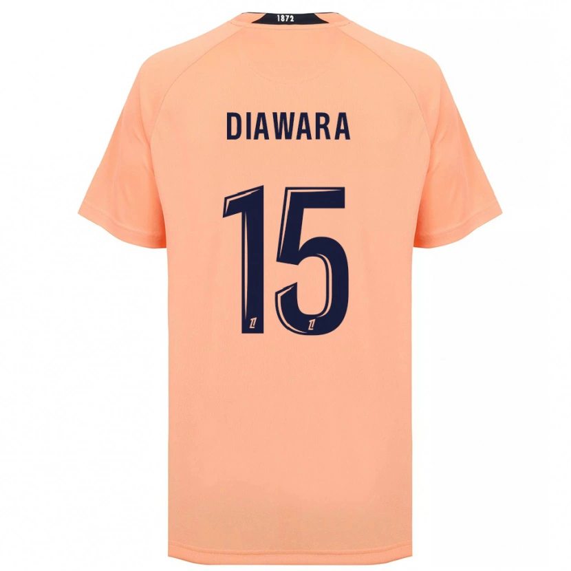 Danxen Kinderen Kandet Diawara #15 Oranje Marineblauw Uitshirt Uittenue 2025/26 T-Shirt