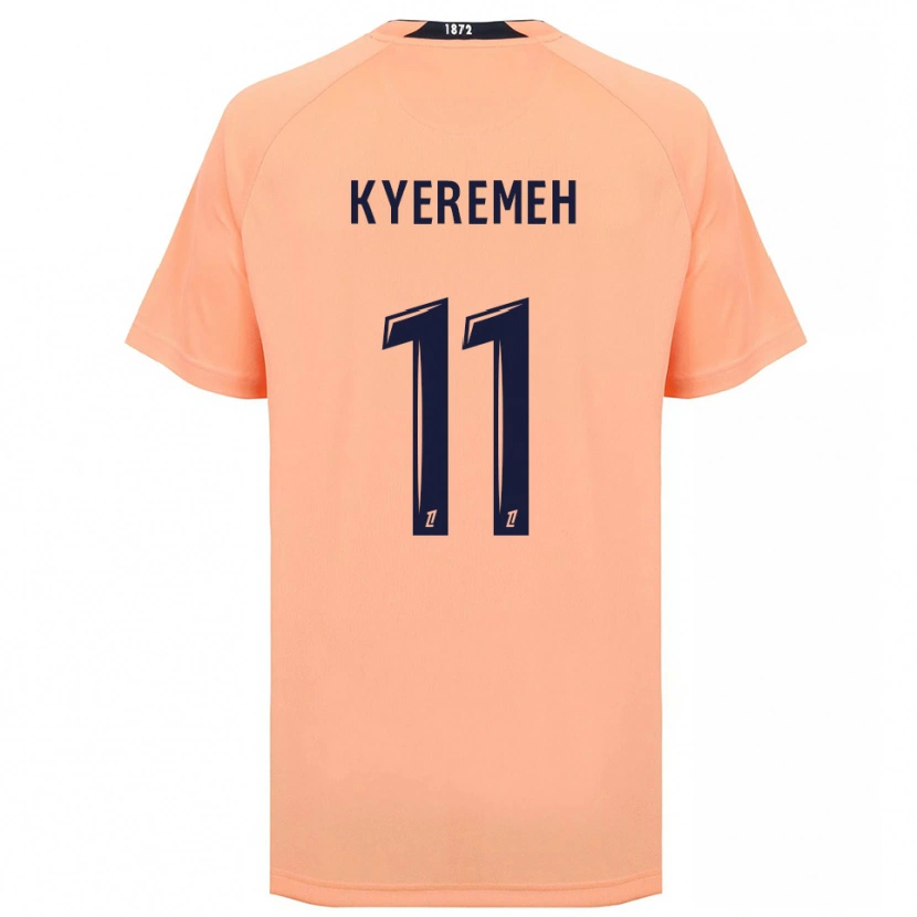 Danxen Kinderen Godson Kyeremeh #11 Oranje Marineblauw Uitshirt Uittenue 2025/26 T-Shirt