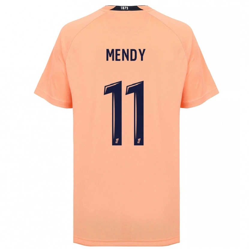 Danxen Kinderen Melinda Mendy #11 Oranje Marineblauw Uitshirt Uittenue 2025/26 T-Shirt