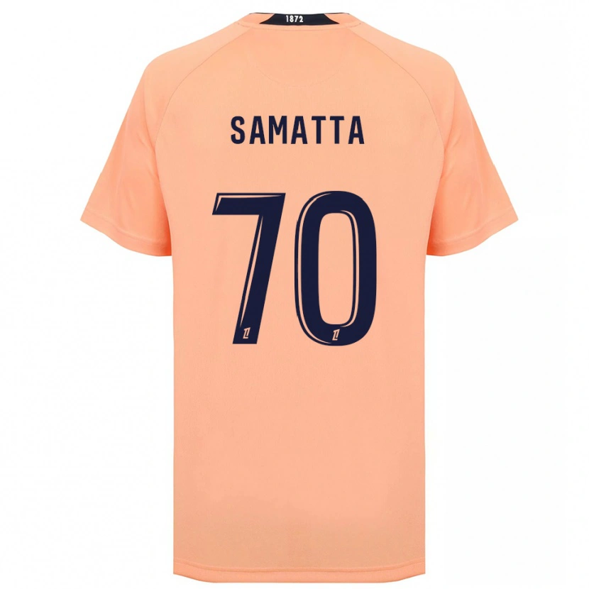 Danxen Kinderen Ally Samatta #70 Oranje Marineblauw Uitshirt Uittenue 2025/26 T-Shirt