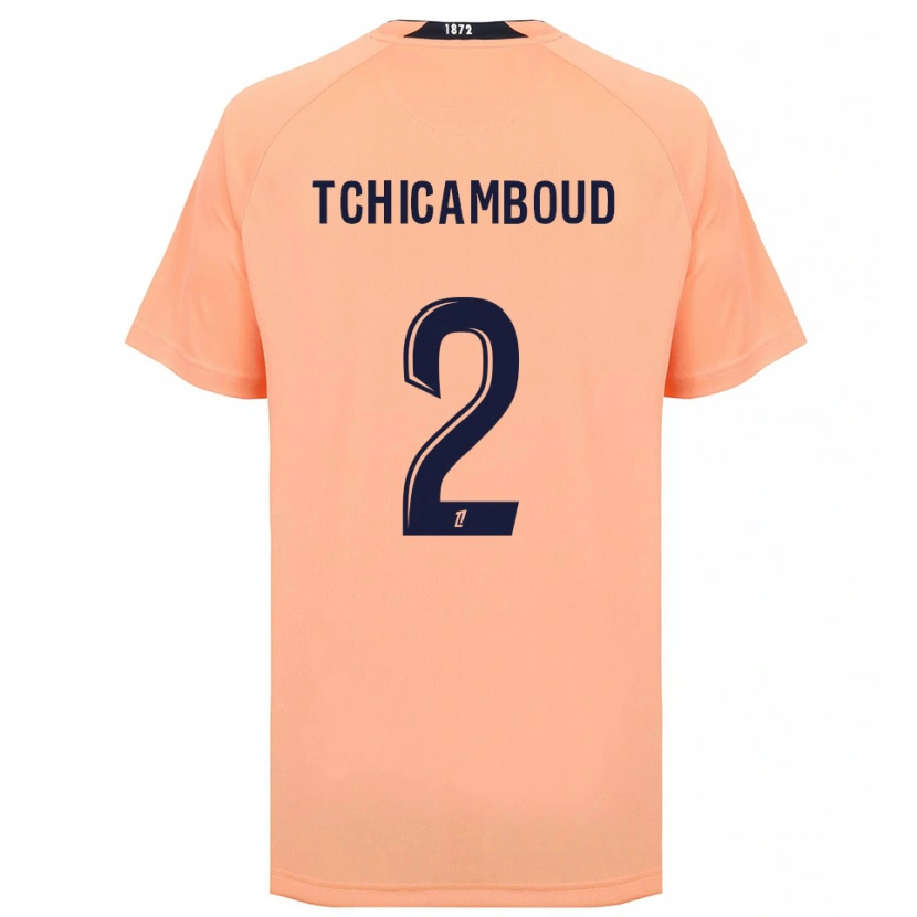 Danxen Kinderen Steed Tchicamboud #2 Oranje Marineblauw Uitshirt Uittenue 2025/26 T-Shirt