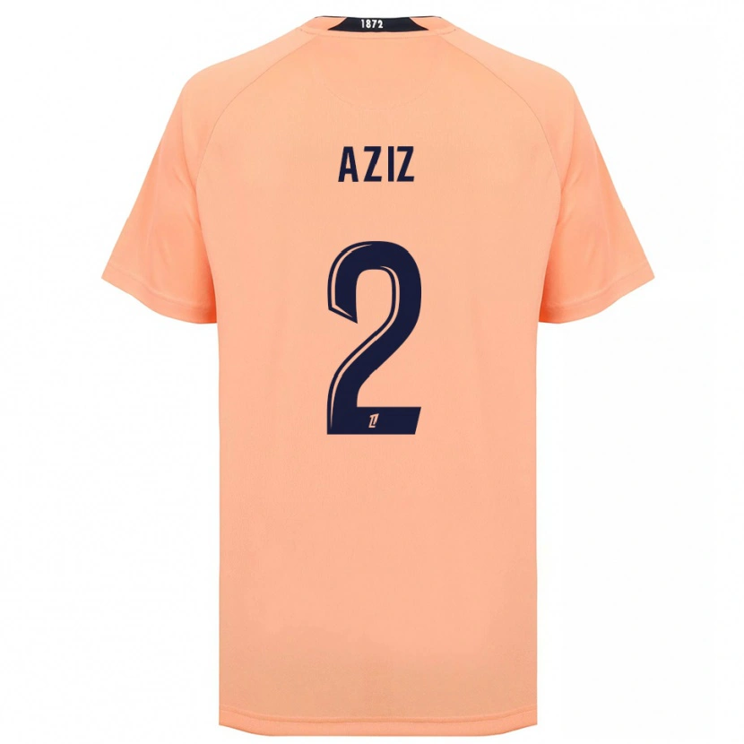 Danxen Kinderen Hayman Aziz #2 Oranje Marineblauw Uitshirt Uittenue 2025/26 T-Shirt