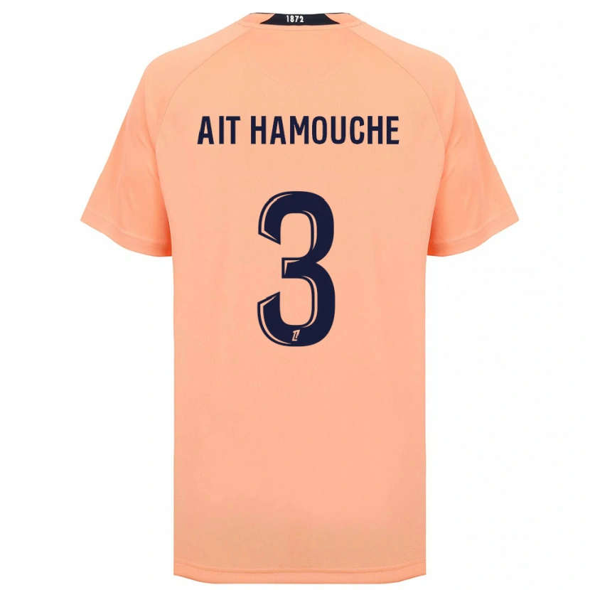 Danxen Kinderen Massyl Ait Hamouche #3 Oranje Marineblauw Uitshirt Uittenue 2025/26 T-Shirt