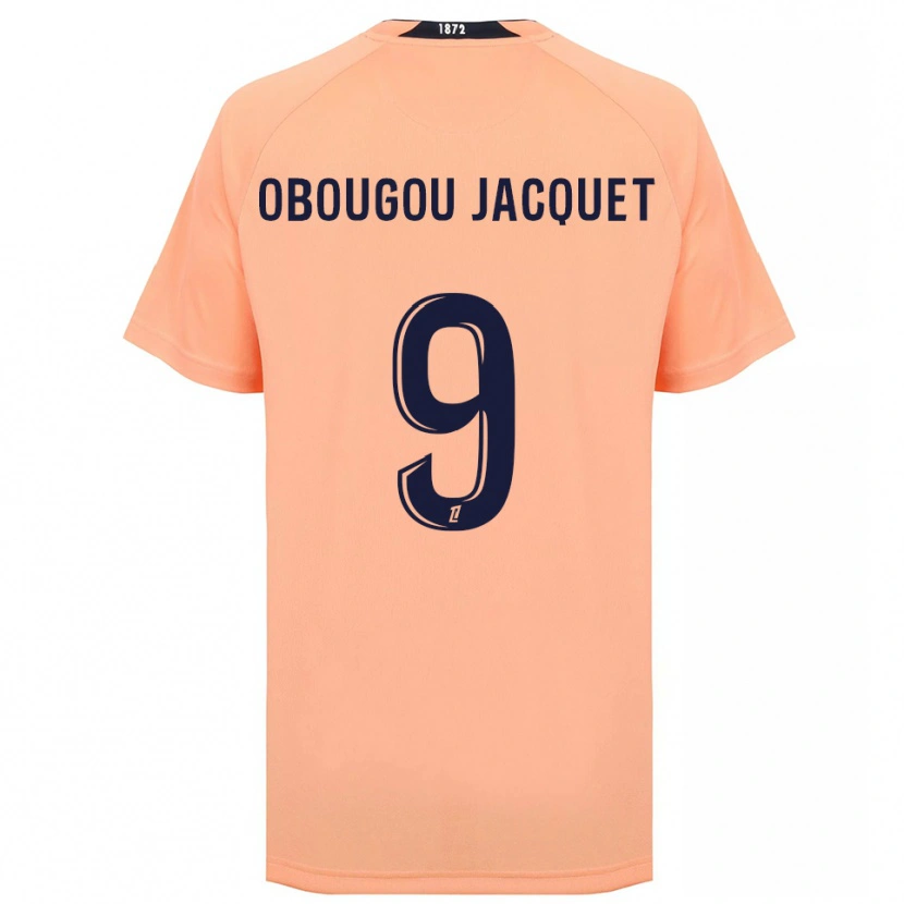 Danxen Kinderen Noam Obougou #9 Oranje Marineblauw Uitshirt Uittenue 2025/26 T-Shirt