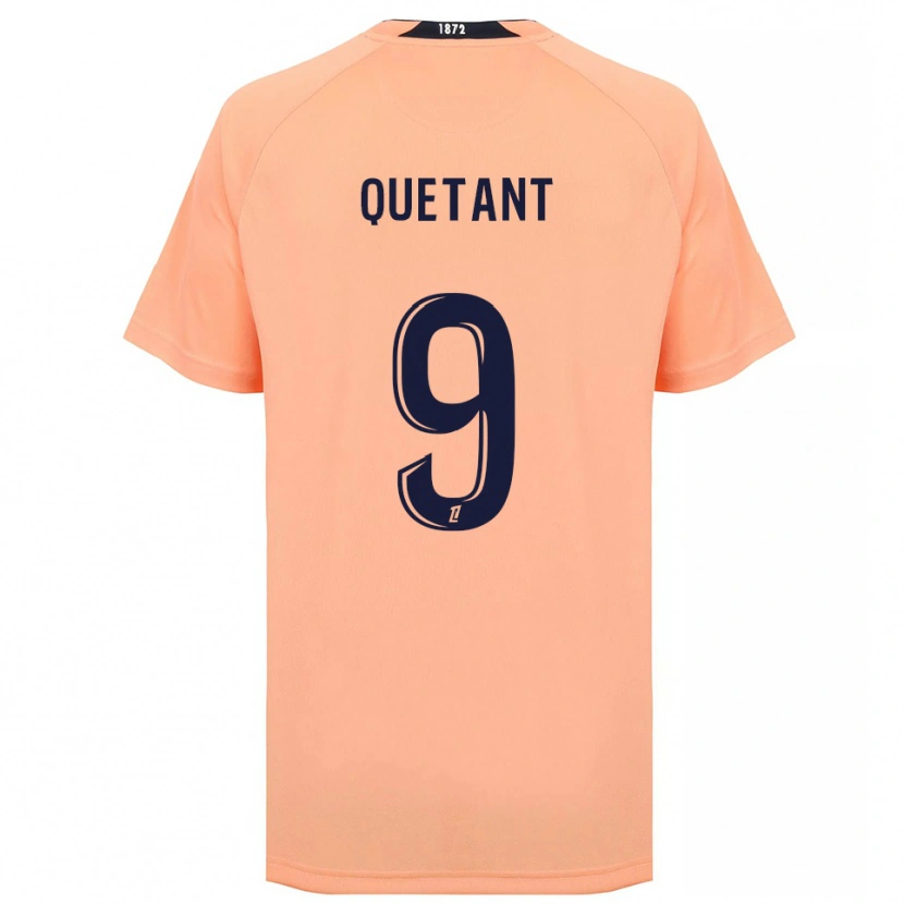 Danxen Kinderen Kenny Quetant #9 Oranje Marineblauw Uitshirt Uittenue 2025/26 T-Shirt