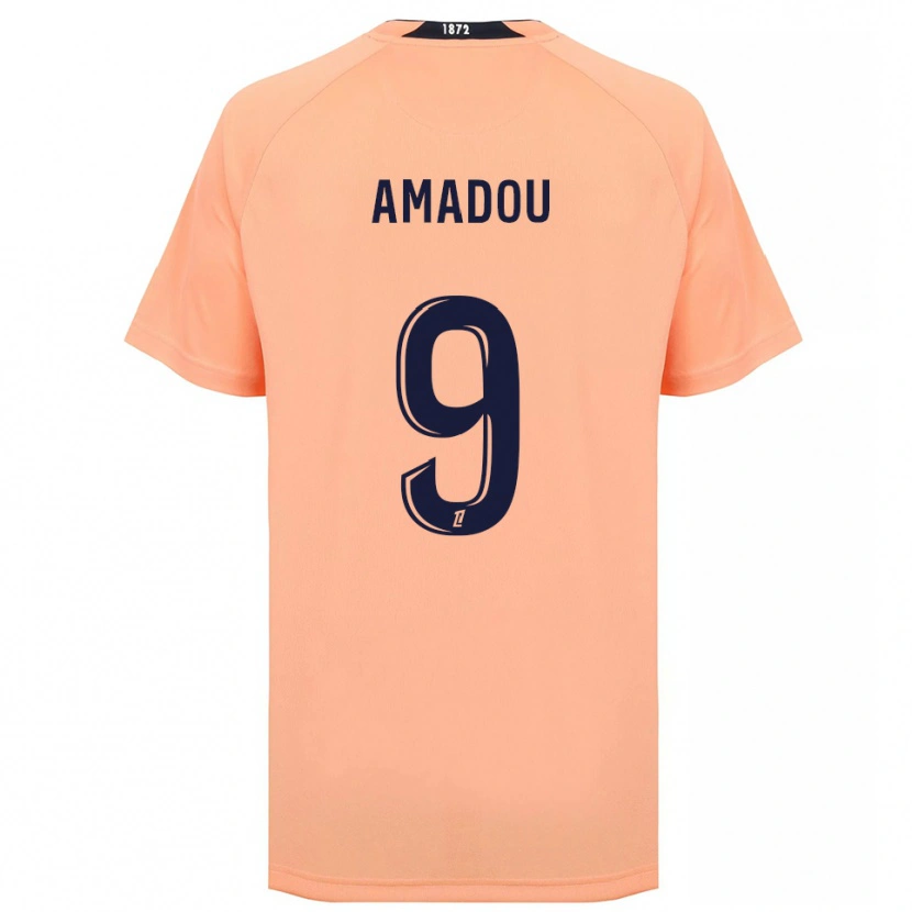 Danxen Kinderen Mansour Amadou #9 Oranje Marineblauw Uitshirt Uittenue 2025/26 T-Shirt