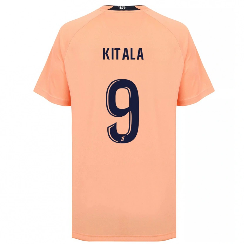 Danxen Kinderen Yann Kitala #9 Oranje Marineblauw Uitshirt Uittenue 2025/26 T-Shirt