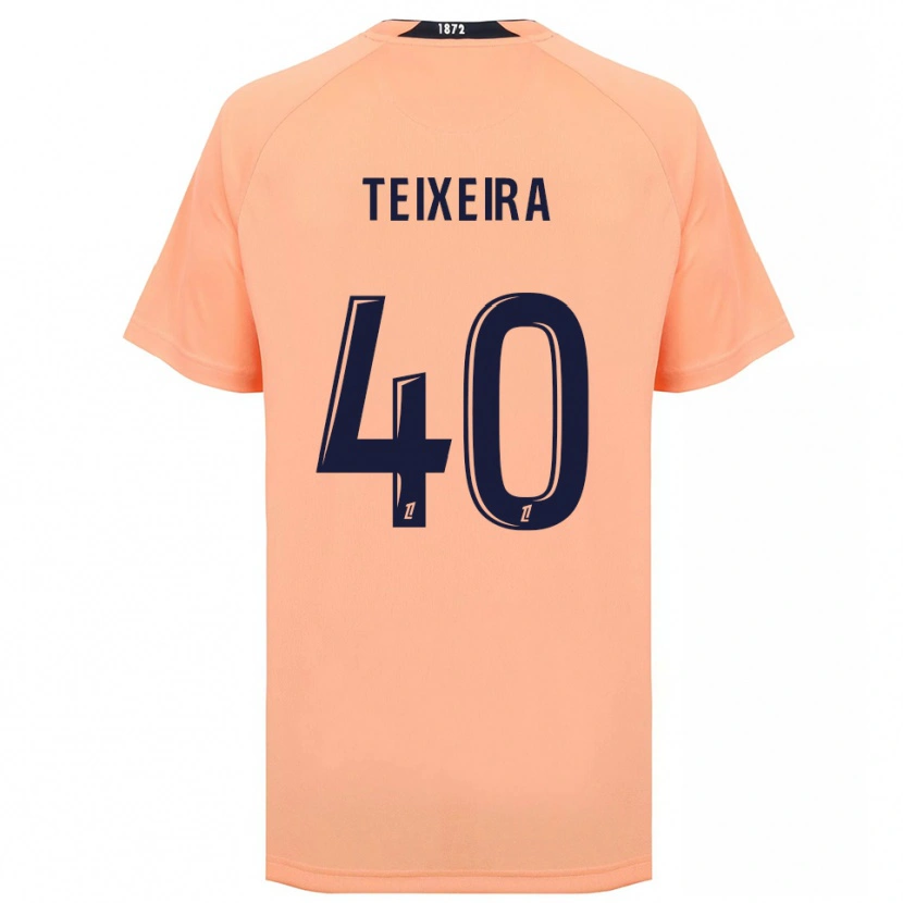 Danxen Kinderen Alex Teixeira #40 Oranje Marineblauw Uitshirt Uittenue 2025/26 T-Shirt