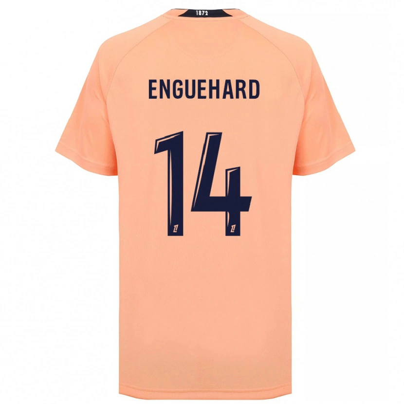 Danxen Kinderen Romane Enguehard #14 Oranje Marineblauw Uitshirt Uittenue 2025/26 T-Shirt