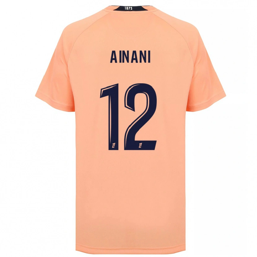 Danxen Kinderen Sufyan Ainani #12 Oranje Marineblauw Uitshirt Uittenue 2025/26 T-Shirt