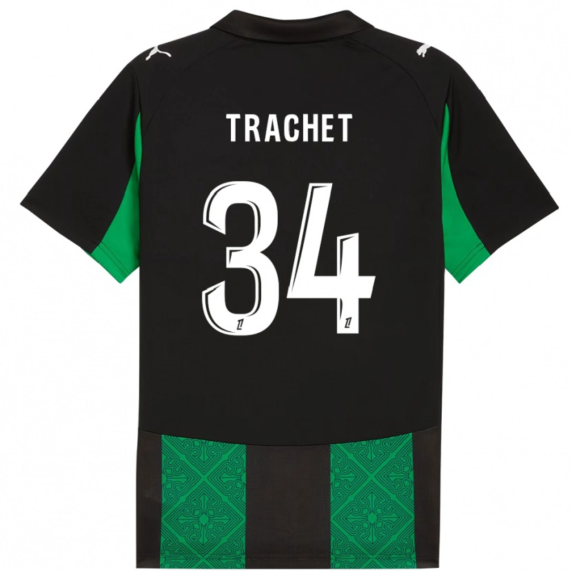 Danxen Kinderen Amélie Trachet #34 Zwart Groen Uitshirt Uittenue 2025/26 T-Shirt