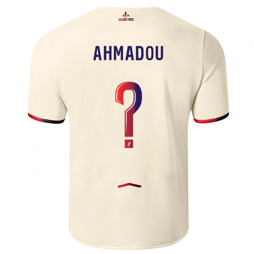 Danxen Kinderen Messina Ahmadou #0 Gebroken Wit Rood Uitshirt Uittenue 2025/26 T-Shirt
