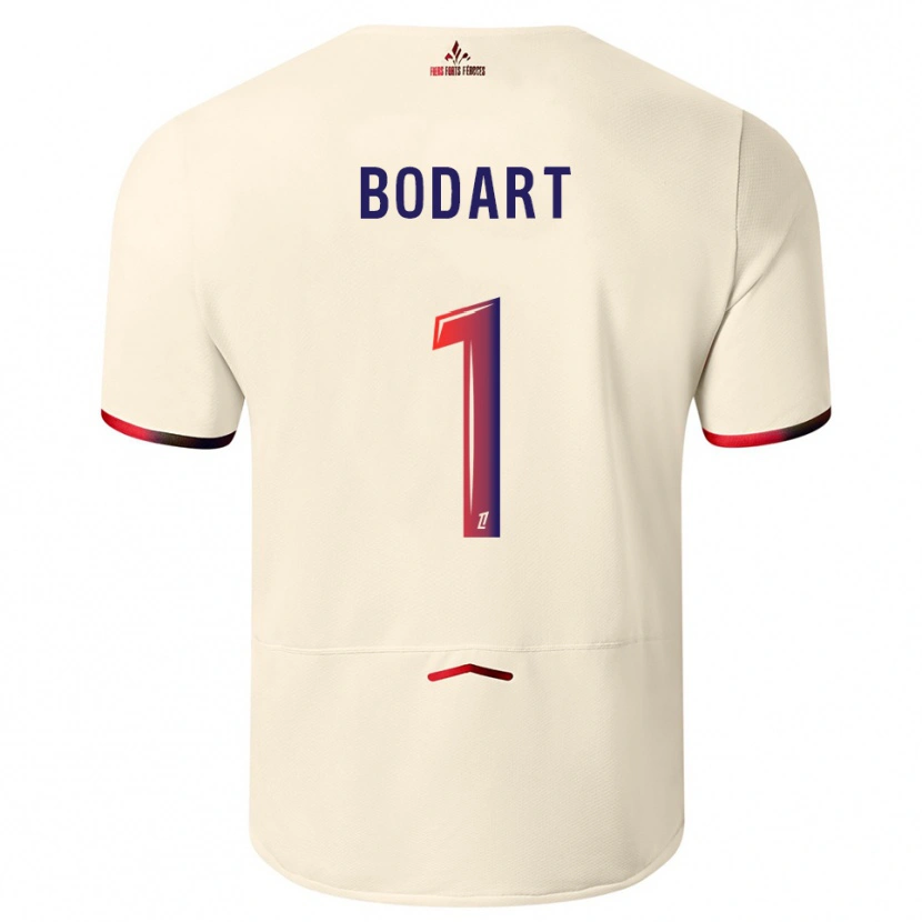 Danxen Kinderen Arnaud Bodart #1 Gebroken Wit Rood Uitshirt Uittenue 2025/26 T-Shirt