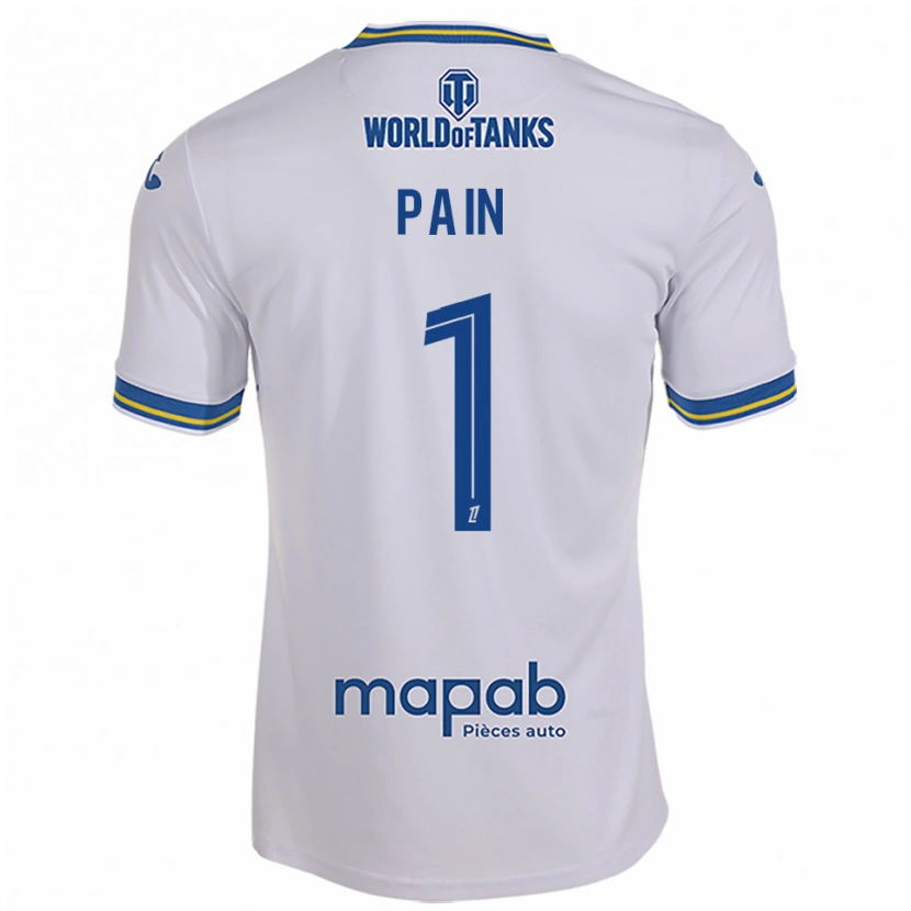 Danxen Kinderen Ilan Pain #1 Wit Hemelsblauw Uitshirt Uittenue 2025/26 T-Shirt