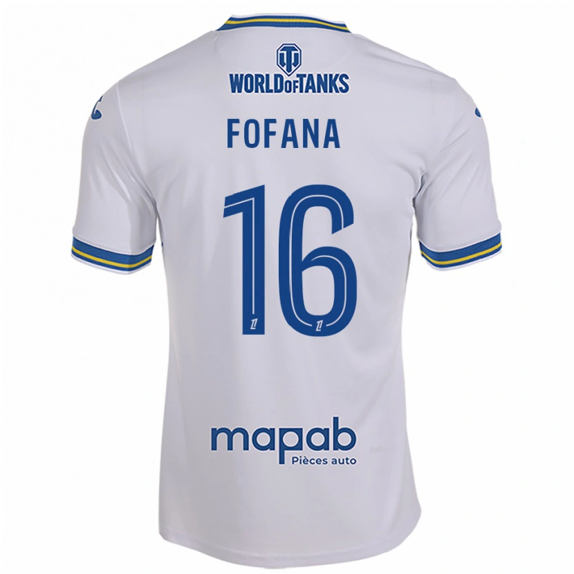 Danxen Kinderen Bahliseny Fofana #16 Wit Hemelsblauw Uitshirt Uittenue 2025/26 T-Shirt
