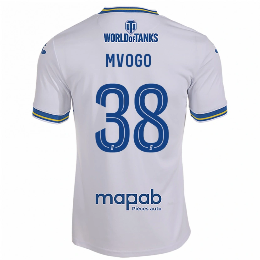Danxen Kinderen Yvon Mvogo #38 Wit Hemelsblauw Uitshirt Uittenue 2025/26 T-Shirt