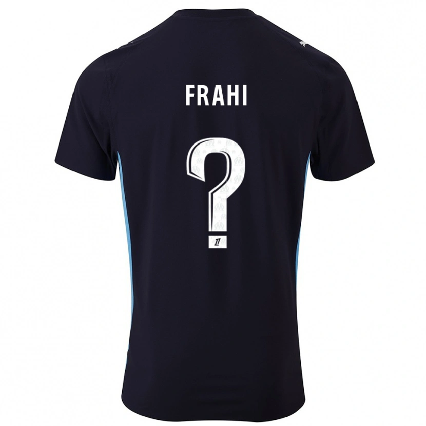Danxen Kinderen Léandro Frahi #0 Zwart Hemelsblauw Uitshirt Uittenue 2025/26 T-Shirt