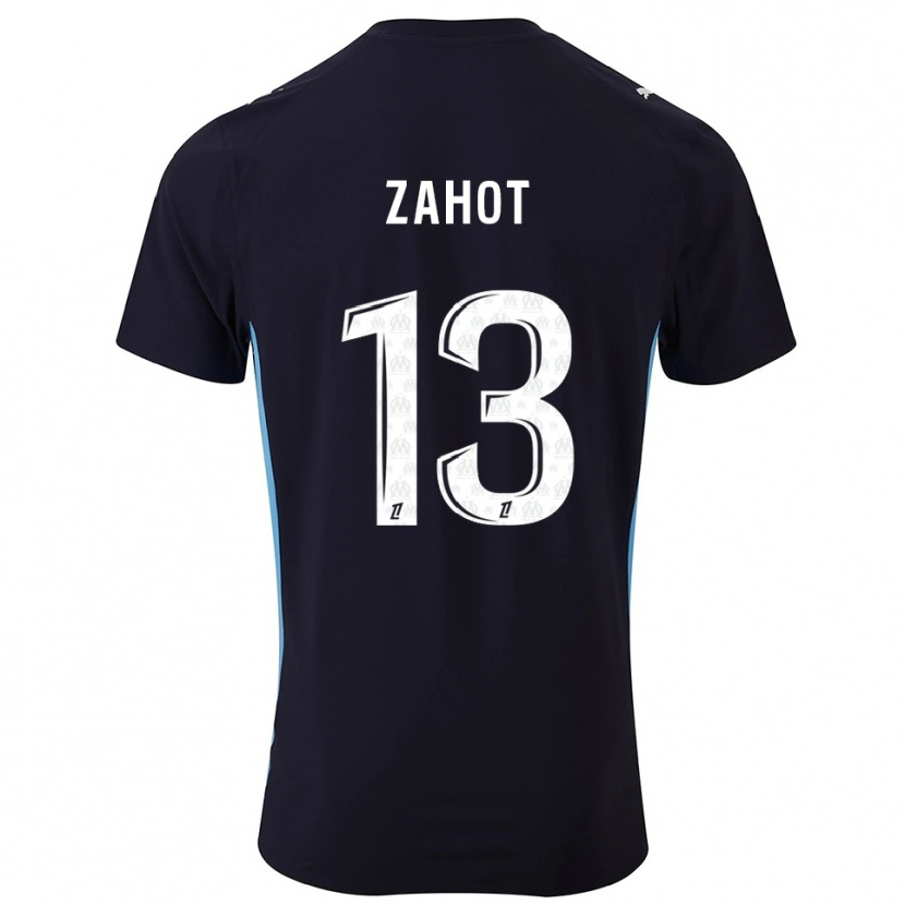Danxen Kinderen Sarah Zahot #13 Zwart Hemelsblauw Uitshirt Uittenue 2025/26 T-Shirt