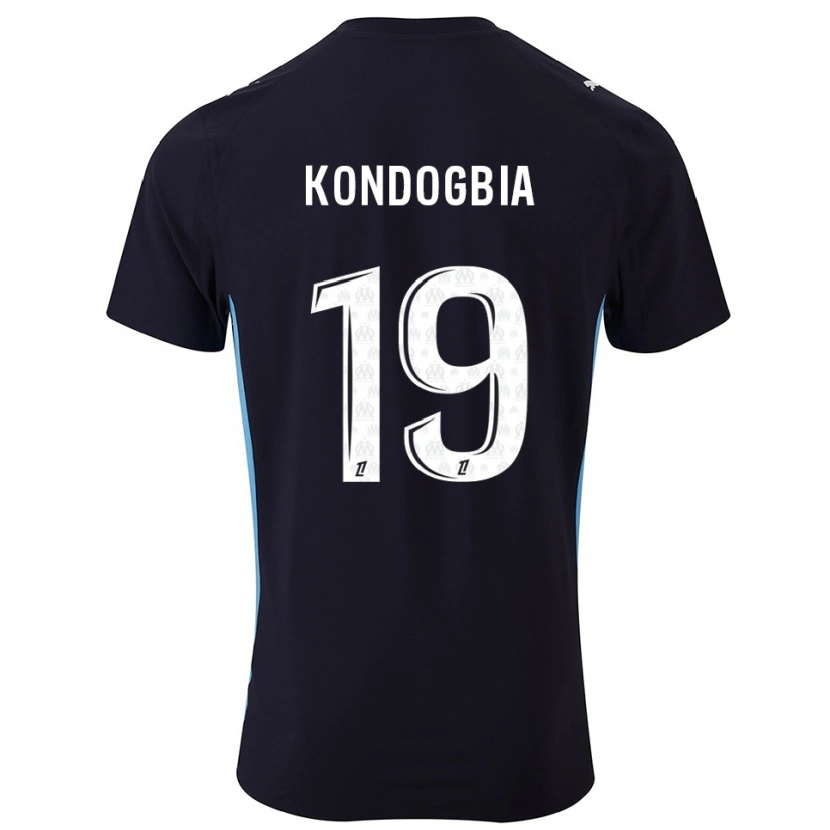 Danxen Kinderen Geoffrey Kondogbia #19 Zwart Hemelsblauw Uitshirt Uittenue 2025/26 T-Shirt