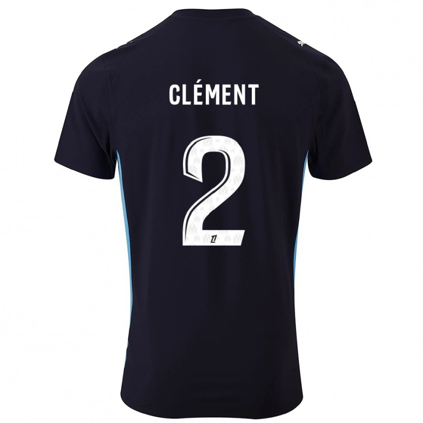 Danxen Kinderen Mathis Clément #2 Zwart Hemelsblauw Uitshirt Uittenue 2025/26 T-Shirt
