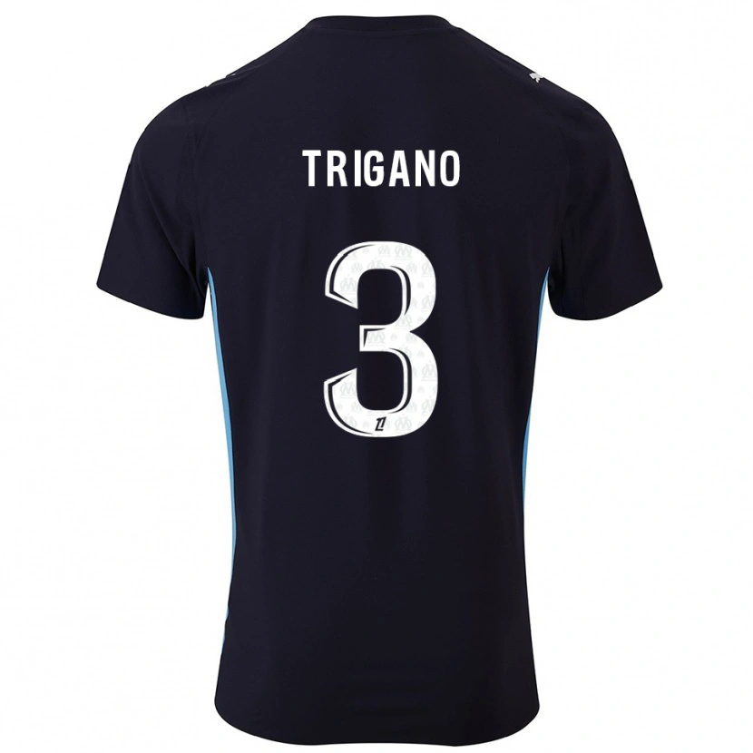 Danxen Kinderen Paolo Trigano #3 Zwart Hemelsblauw Uitshirt Uittenue 2025/26 T-Shirt