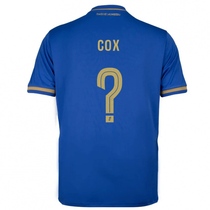 Danxen Kinderen Matthew Cox #0 Blauw Goud Uitshirt Uittenue 2025/26 T-Shirt