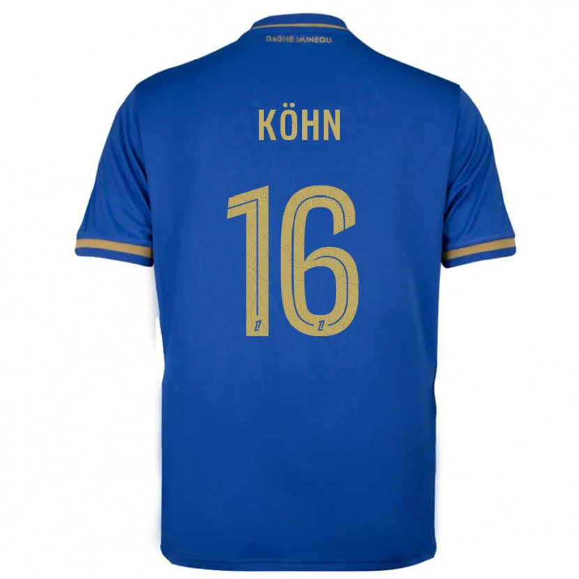 Danxen Kinderen Philipp Köhn #16 Blauw Goud Uitshirt Uittenue 2025/26 T-Shirt