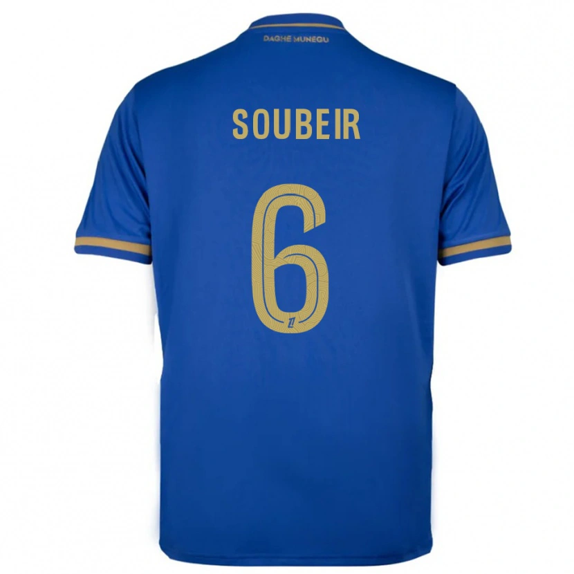 Danxen Kinderen Anis Soubeir #6 Blauw Goud Uitshirt Uittenue 2025/26 T-Shirt