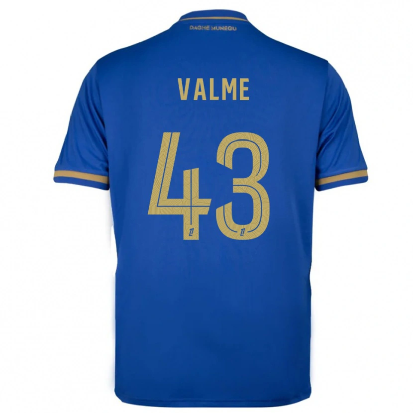 Danxen Kinderen Ritchy Valme #43 Blauw Goud Uitshirt Uittenue 2025/26 T-Shirt