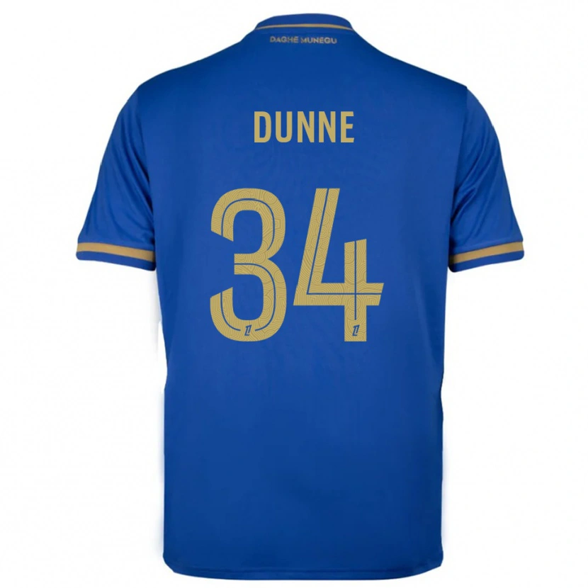 Danxen Kinderen David Dunne #34 Blauw Goud Uitshirt Uittenue 2025/26 T-Shirt