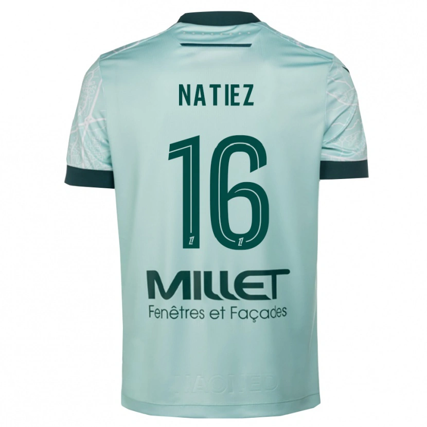 Danxen Kinderen Stanislas Natiez #16 Groen Wit Uitshirt Uittenue 2025/26 T-Shirt