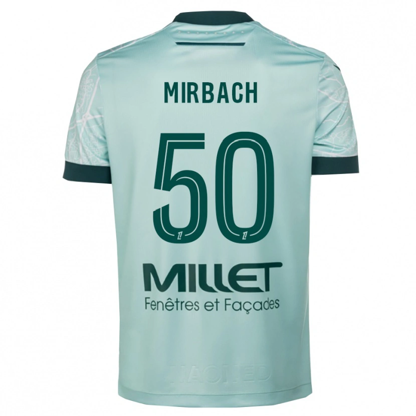 Danxen Kinderen Alexis Mirbach #50 Groen Wit Uitshirt Uittenue 2025/26 T-Shirt