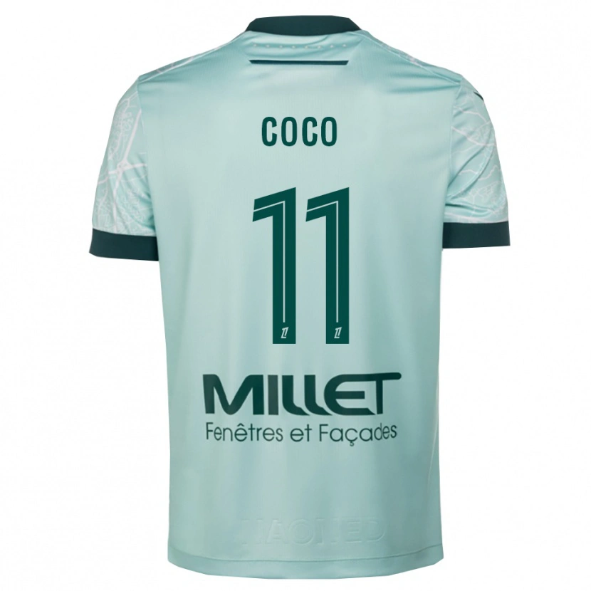 Danxen Kinderen Marcus Coco #11 Groen Wit Uitshirt Uittenue 2025/26 T-Shirt