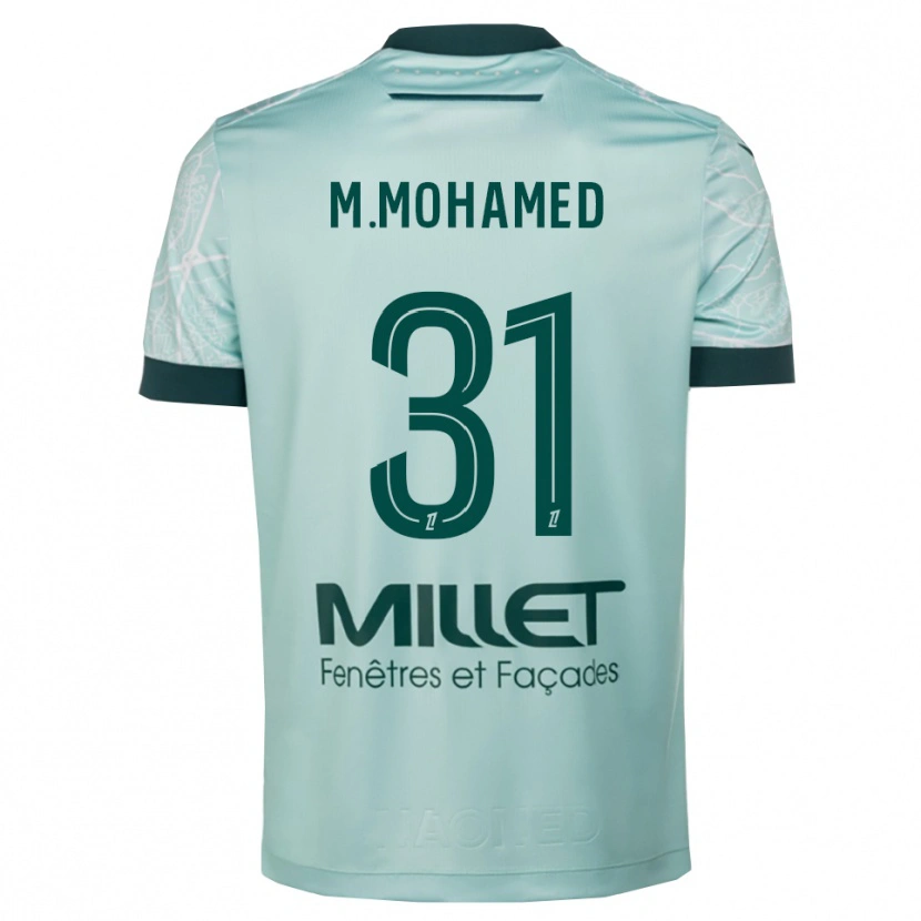 Danxen Kinderen Mostafa Mohamed #31 Groen Wit Uitshirt Uittenue 2025/26 T-Shirt