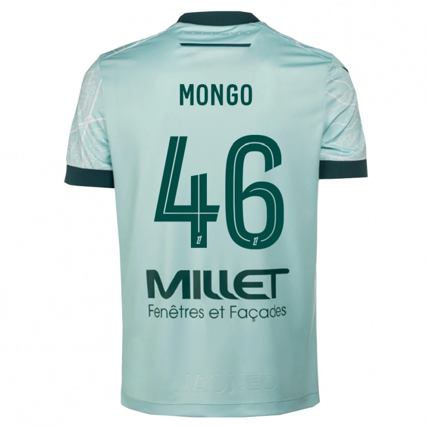 Danxen Kinderen Enzo Mongo #46 Groen Wit Uitshirt Uittenue 2025/26 T-Shirt