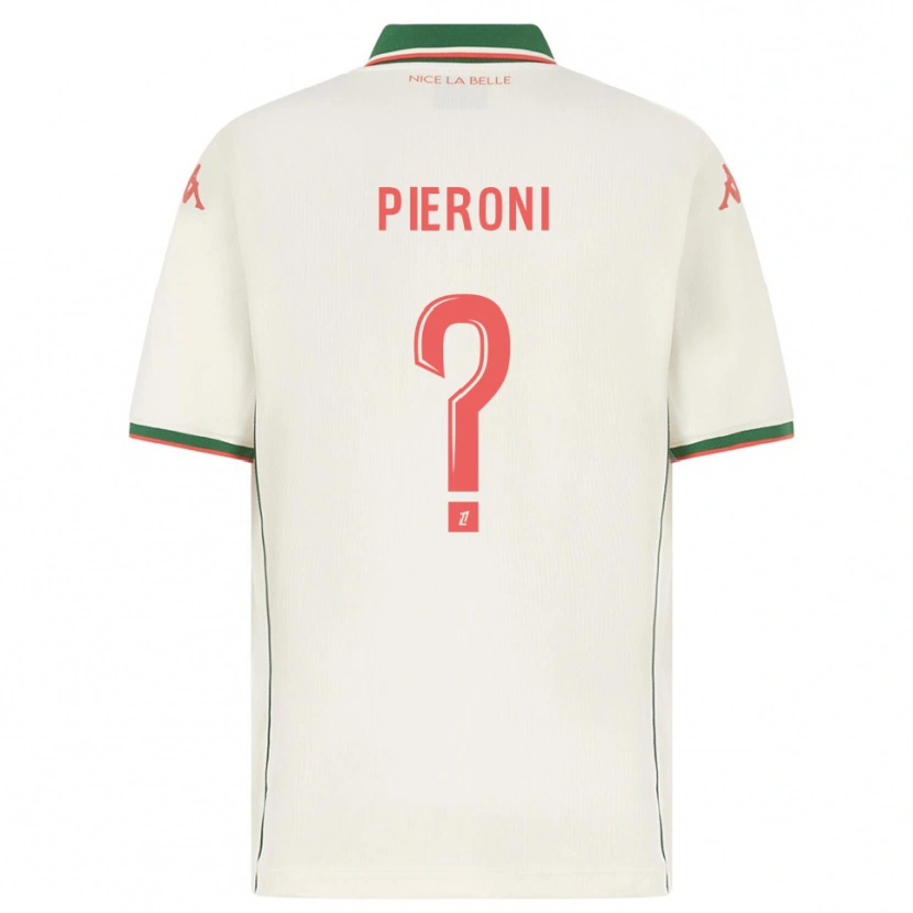Danxen Kinderen Dorian Pieroni #0 Wit Groen Uitshirt Uittenue 2025/26 T-Shirt