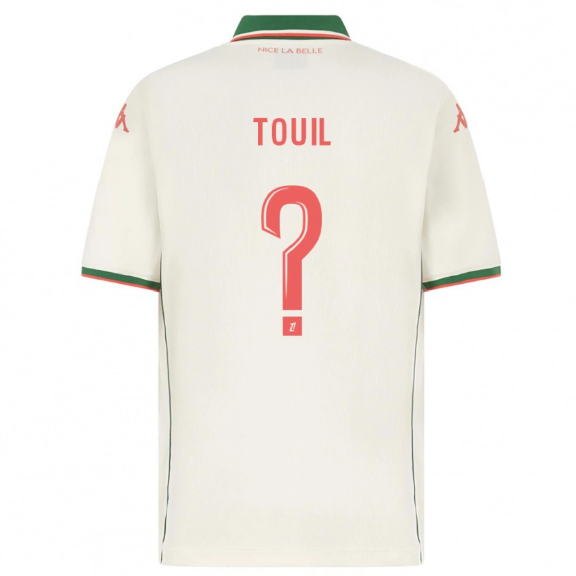Danxen Kinderen Yanis Touil #0 Wit Groen Uitshirt Uittenue 2025/26 T-Shirt