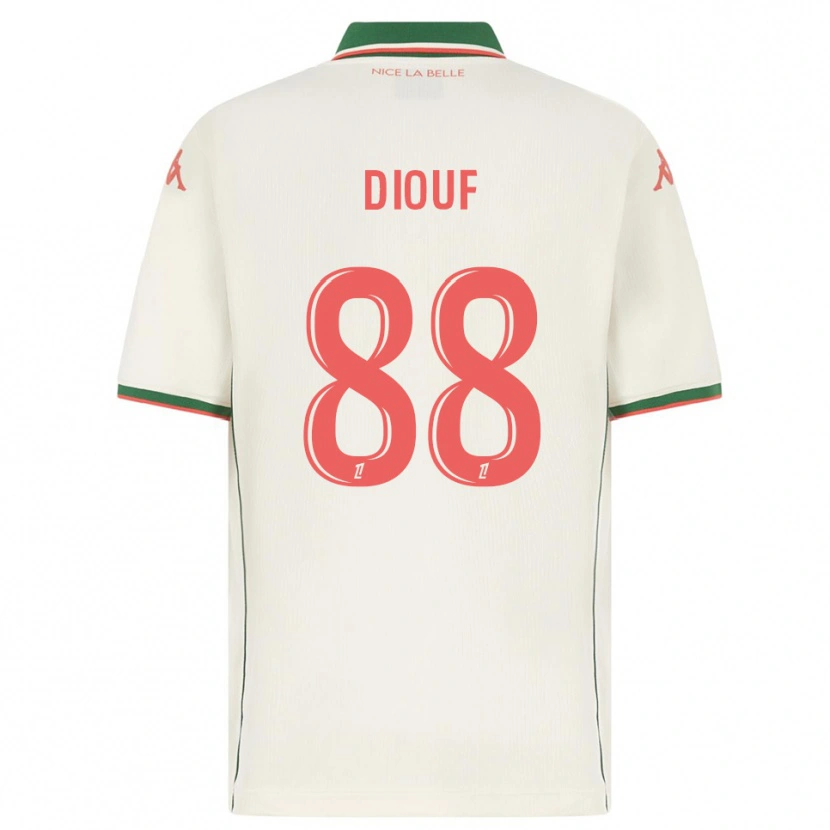 Danxen Kinderen Yehvann Diouf #88 Wit Groen Uitshirt Uittenue 2025/26 T-Shirt